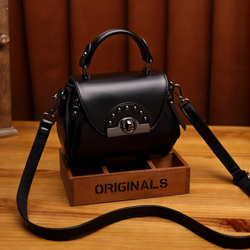 Women Genuine Leather Crossbody Bag With Adjustable Strap
