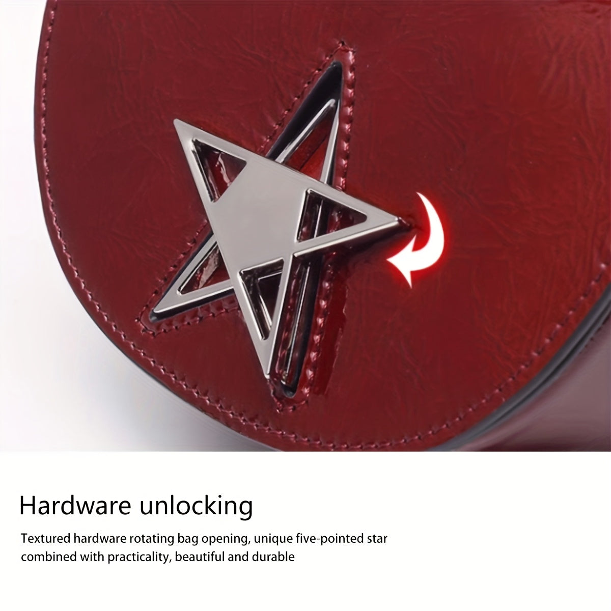 Top Grain Leather Tote Crossbody Bag With Turn Lock Closure