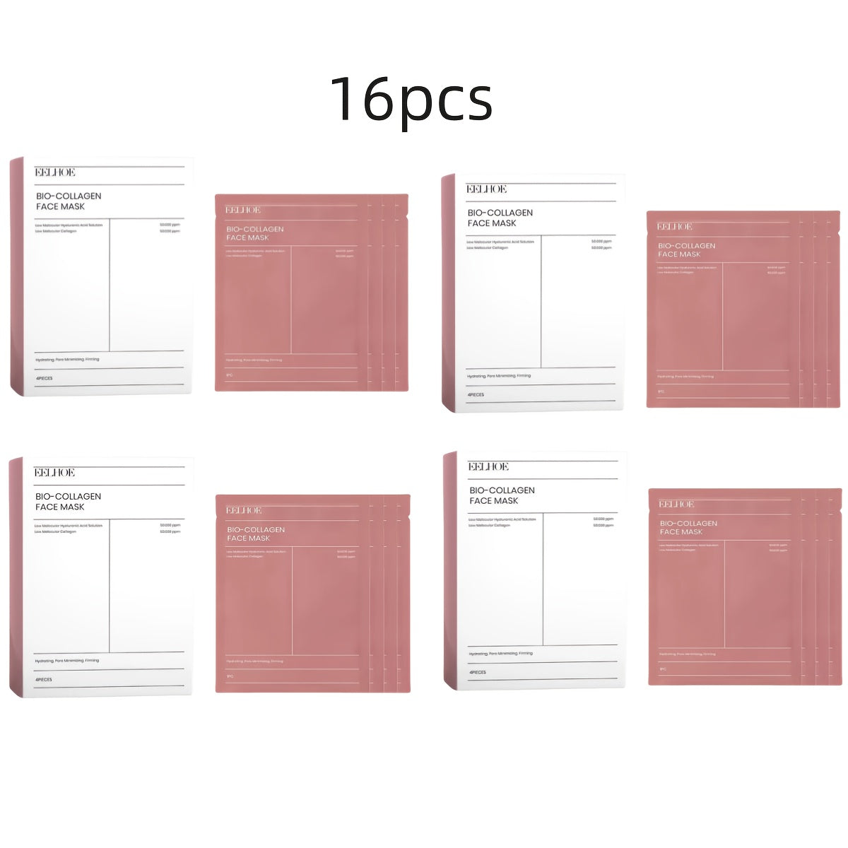 Korean Collagen Masks With Hyaluronic Acid Moisturizing Sheet Mask Set