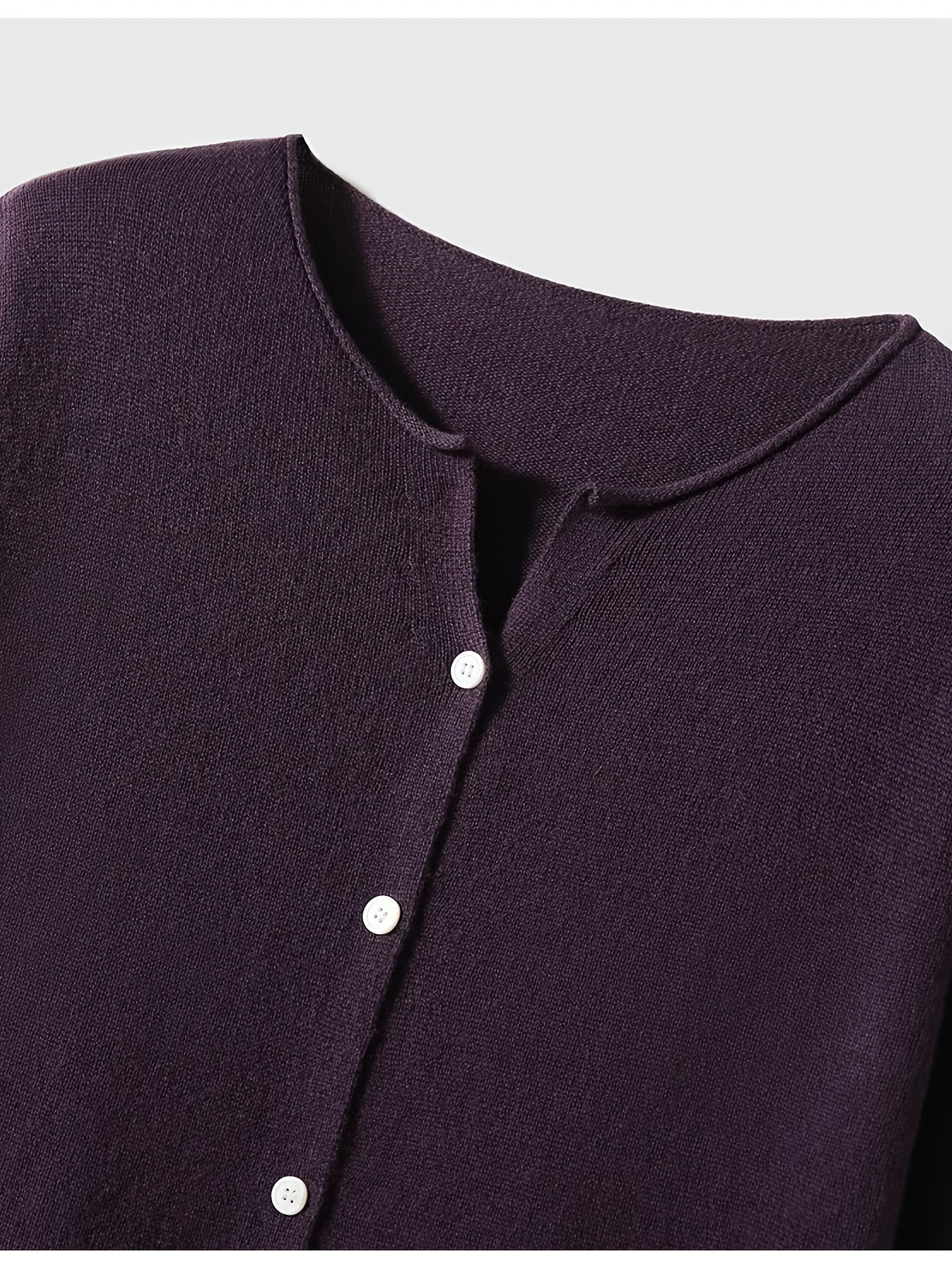 Women's Elegant Lightweight Cardigan Sweater With Button Front Closure