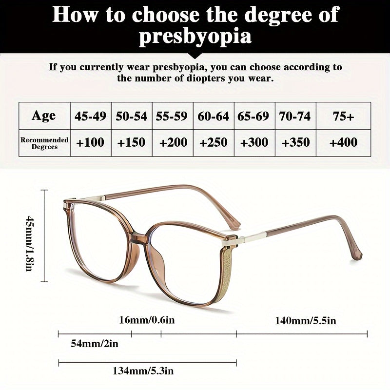 MOOHOO Reading Glasses Square Oversized for Women and Men