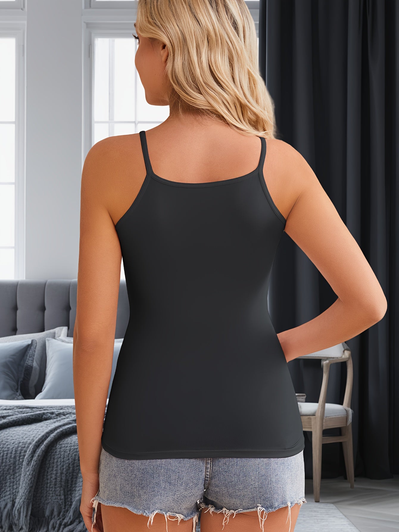 Seamless Women's Cami Tops Lightweight Tank Tops for Layering Essentials