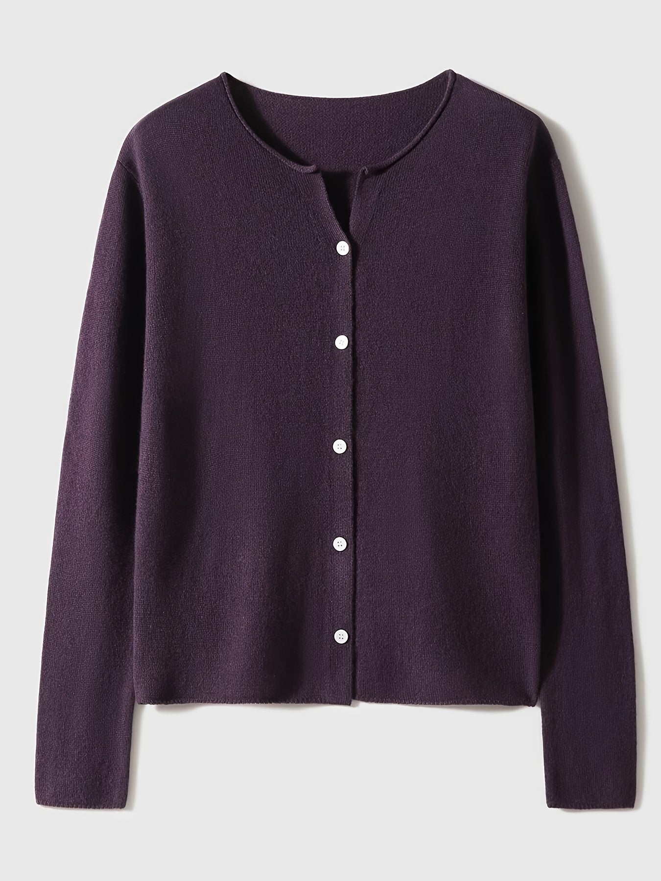 Women's Elegant Lightweight Cardigan Sweater With Button Front Closure