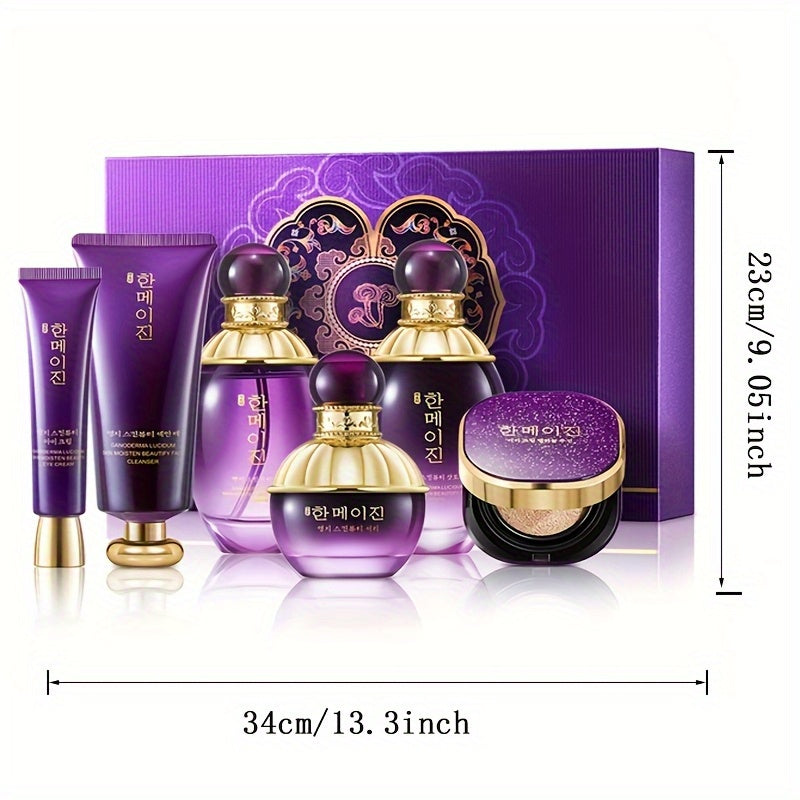 Reishi Korean Skincare Set With Hyaluronic Acid And Nicotinamide
