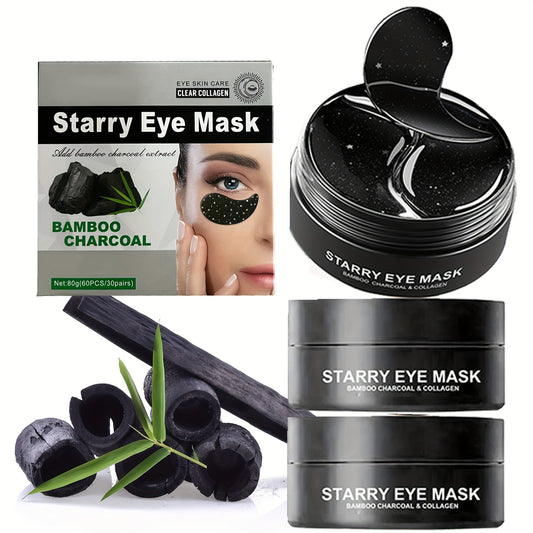 NORBIE Bamboo Charcoal Eye Masks With Collagen Deep Hydration