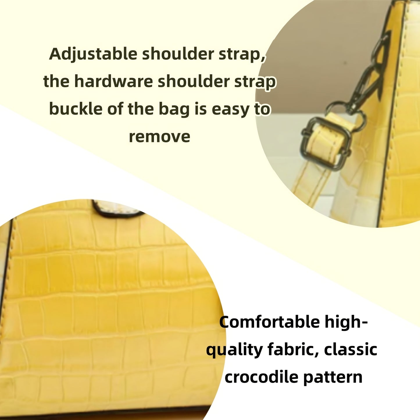 PU Leather Stone Embossed Crossbody Shoulder Bag For Women