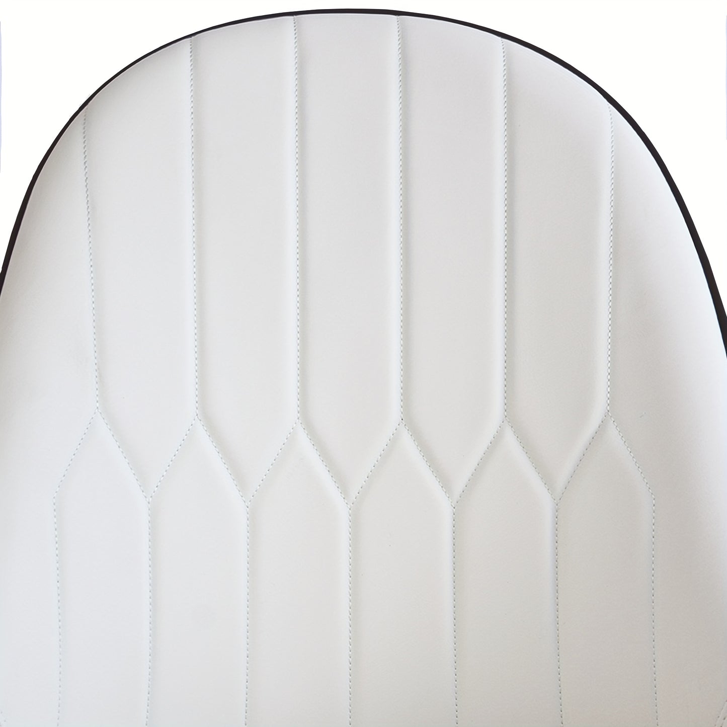 Upholstered Faux Leather Dining Chairs Set of 2 with Golden Metal Frame and Backrest for Living Room and Dining Room