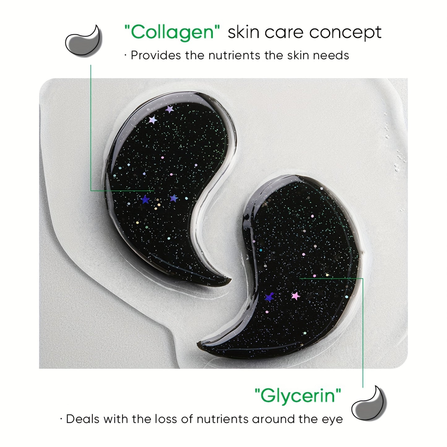 NORBIE Bamboo Charcoal Eye Masks With Collagen Deep Hydration