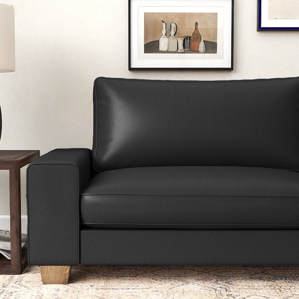 Liomindar Luxuriously-Designed Modern Faux Leather Sofa Loveseat Sleeper Couch Easy-Clean