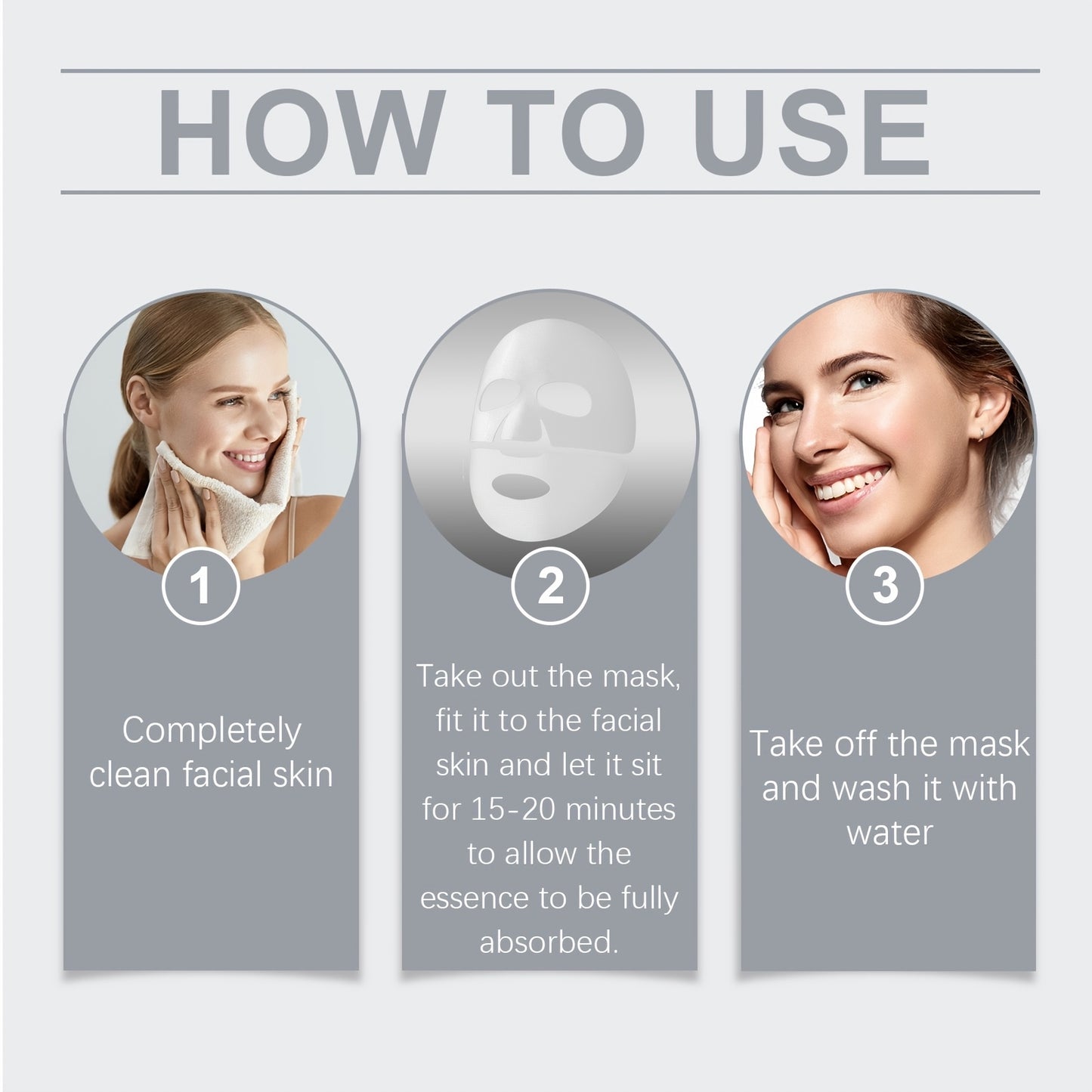 Korean Collagen Masks With Hyaluronic Acid Moisturizing Sheet Mask Set