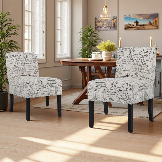 DOPINMIN Modern Fabric Leisure Loveseat Sofa Armless Living Room Chairs Upholstery Furniture