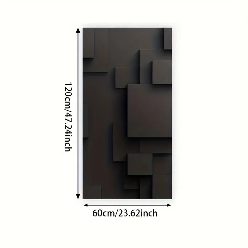 Pine Solid Wood Frame Abstract Geometric Canvas Wall Art