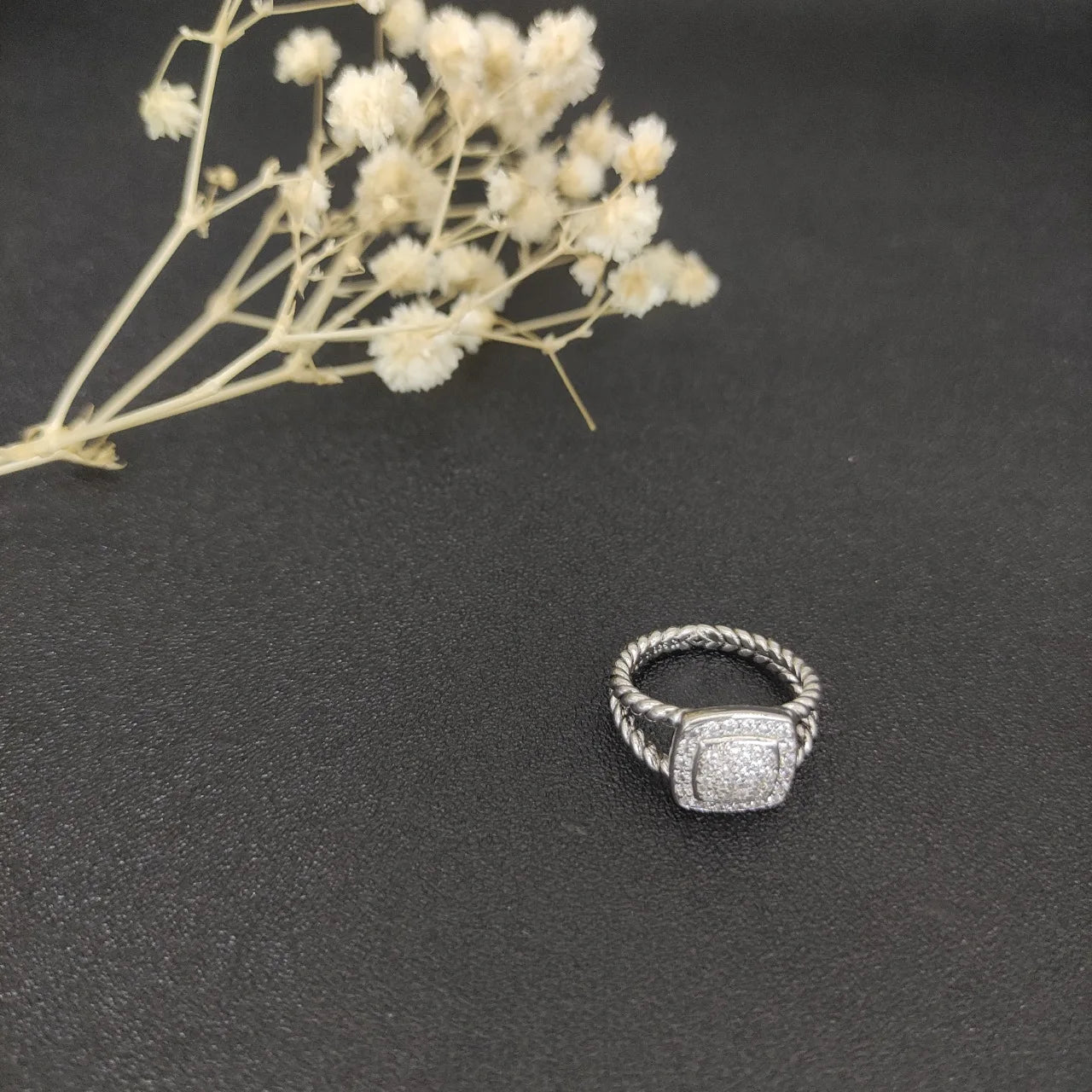 Unisex Zircon Geometric Ring Jewelry Gift For Any Occasion