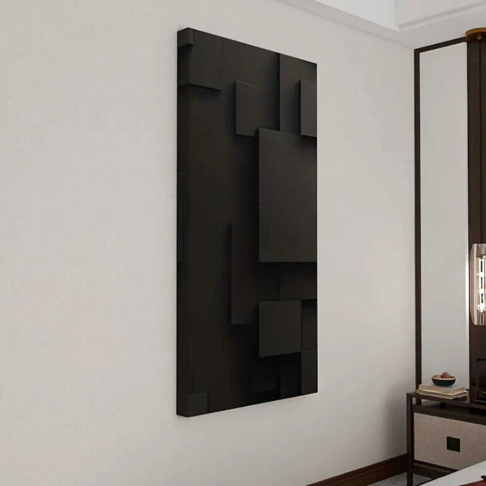 Pine Solid Wood Frame Abstract Geometric Canvas Wall Art