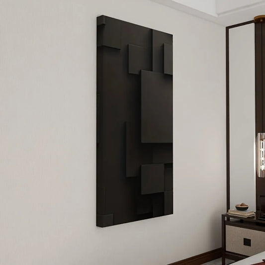 Pine Solid Wood Frame Abstract Geometric Canvas Wall Art