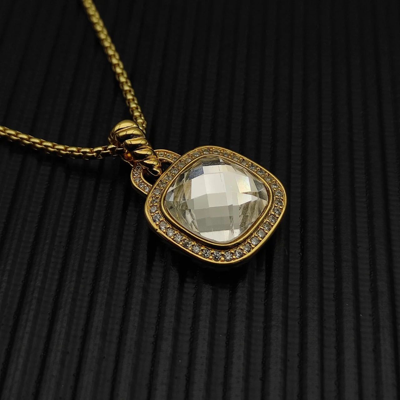 Diamond Cross Necklace Unisex Pendant Zircon Stone