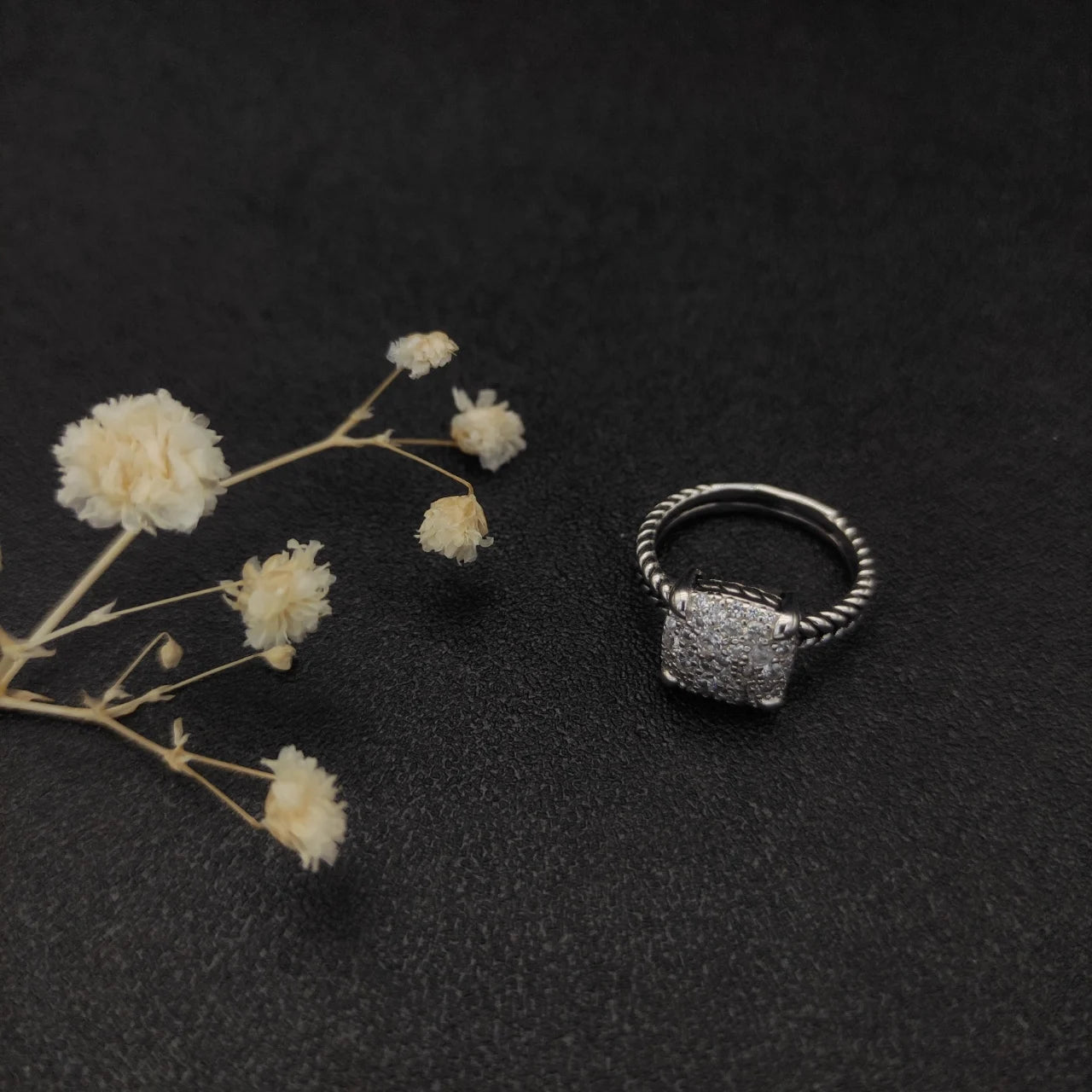 Unisex Zircon Geometric Ring Jewelry Gift For Any Occasion
