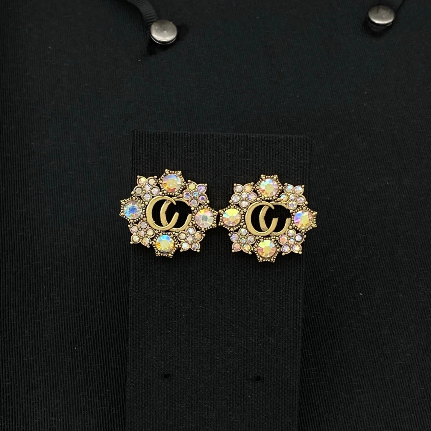 Fashionable Moissanite Stud Earrings In Silver For Women