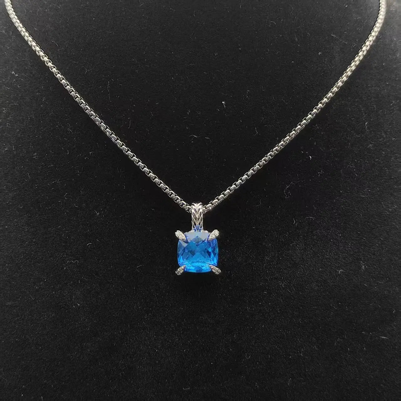 Diamond Cross Necklace Unisex Pendant Zircon Stone