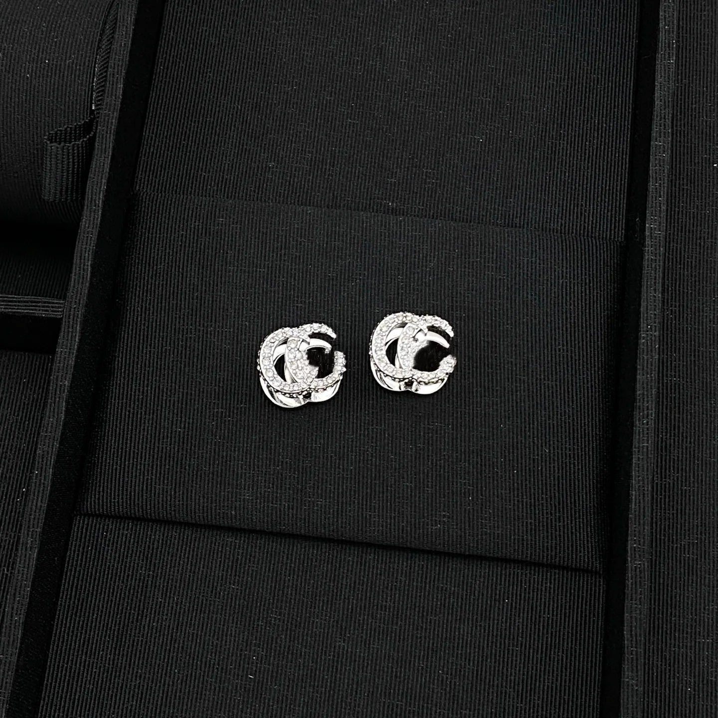 Fashionable Moissanite Stud Earrings In Silver For Women