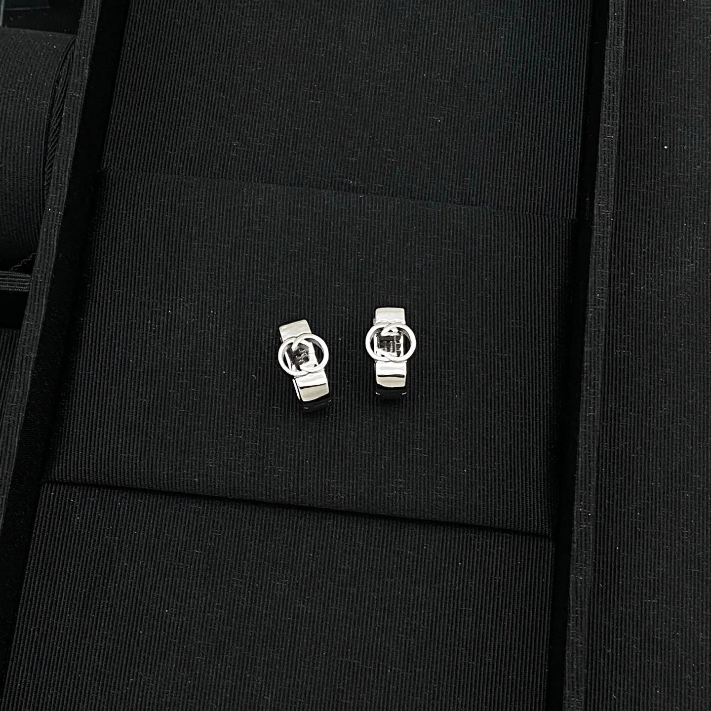 Fashionable Moissanite Stud Earrings In Silver For Women