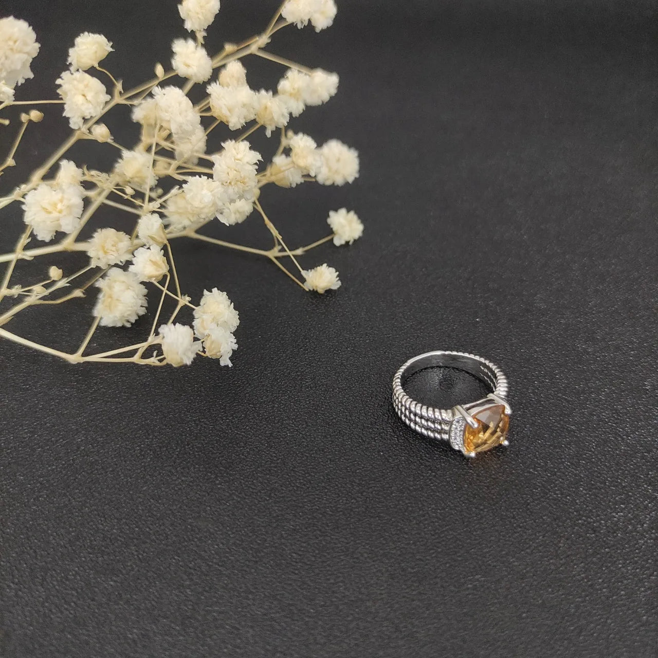 Unisex Zircon Geometric Ring Jewelry Gift For Any Occasion