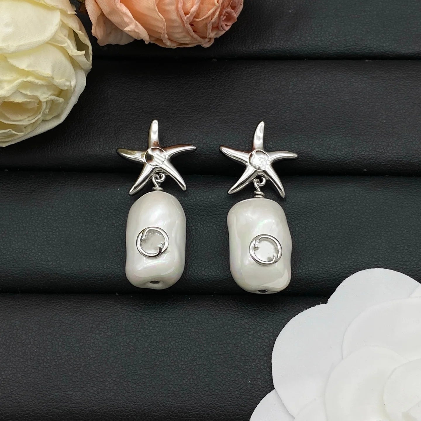 Fashionable Moissanite Stud Earrings In Silver For Women