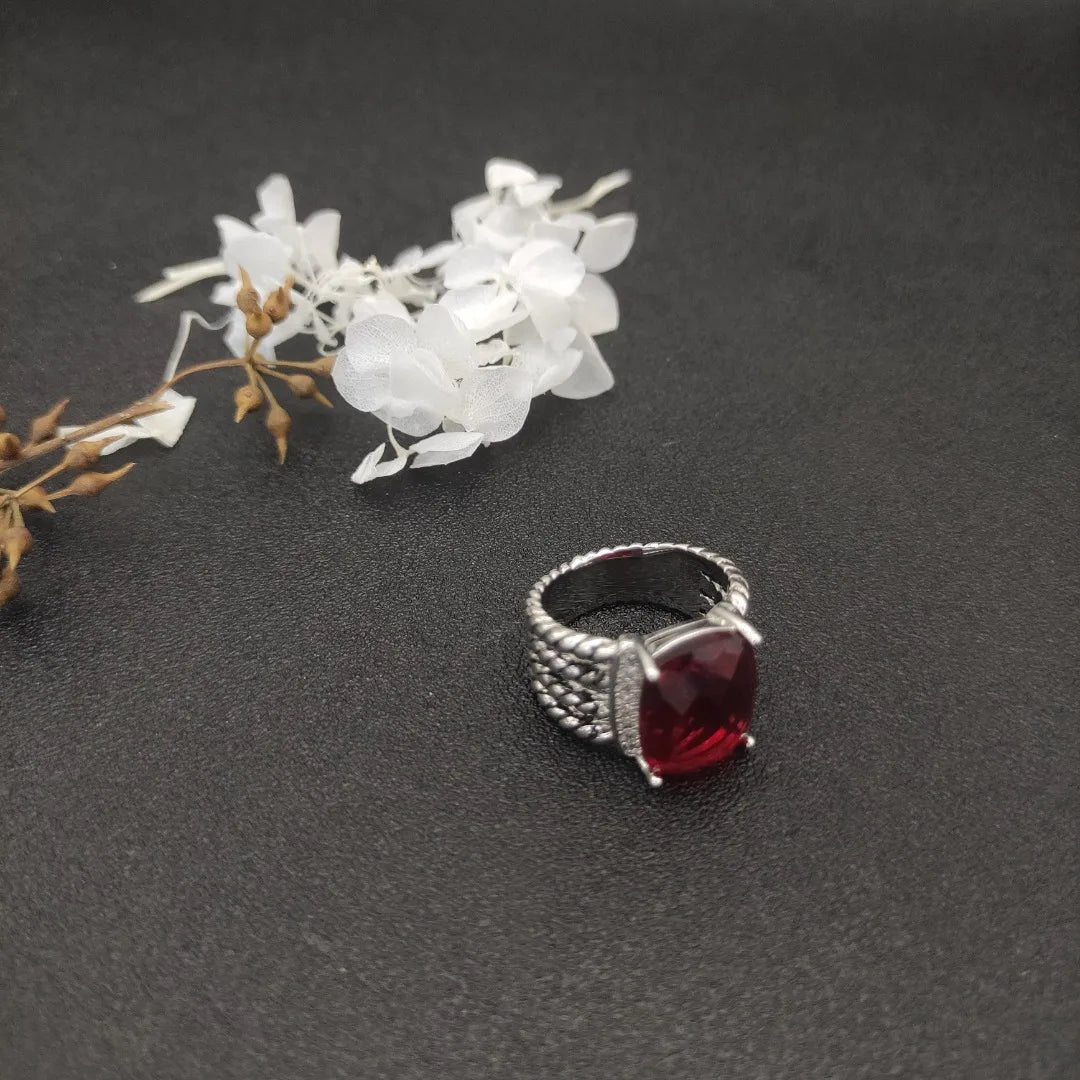 Unisex Zircon Geometric Ring Jewelry Gift For Any Occasion