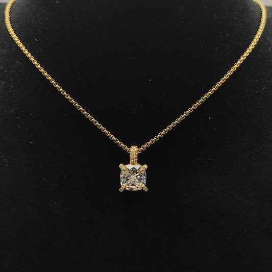Diamond Cross Necklace Unisex Pendant Zircon Stone