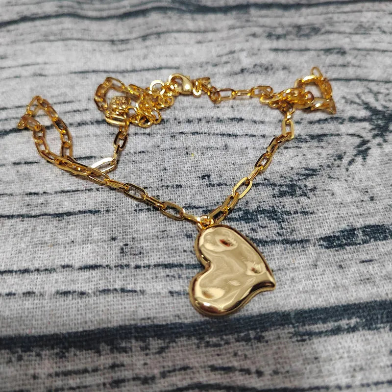 Heart Shaped Zircon Necklace For Women Elegant Daily Wear Jewelry