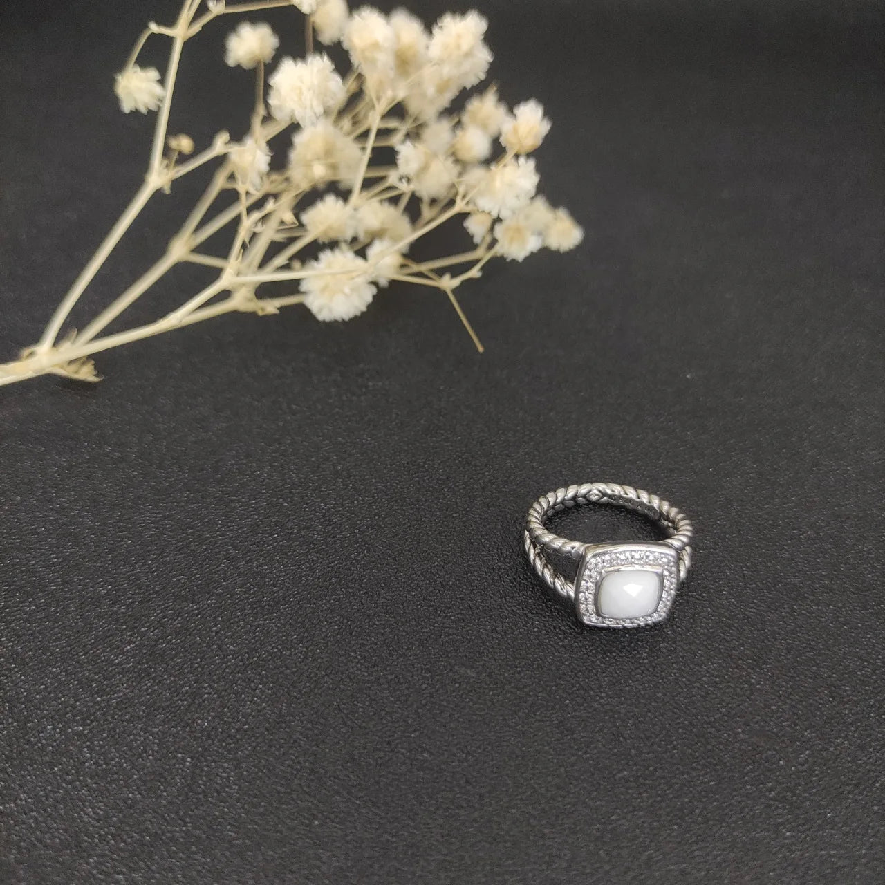Unisex Zircon Geometric Ring Jewelry Gift For Any Occasion