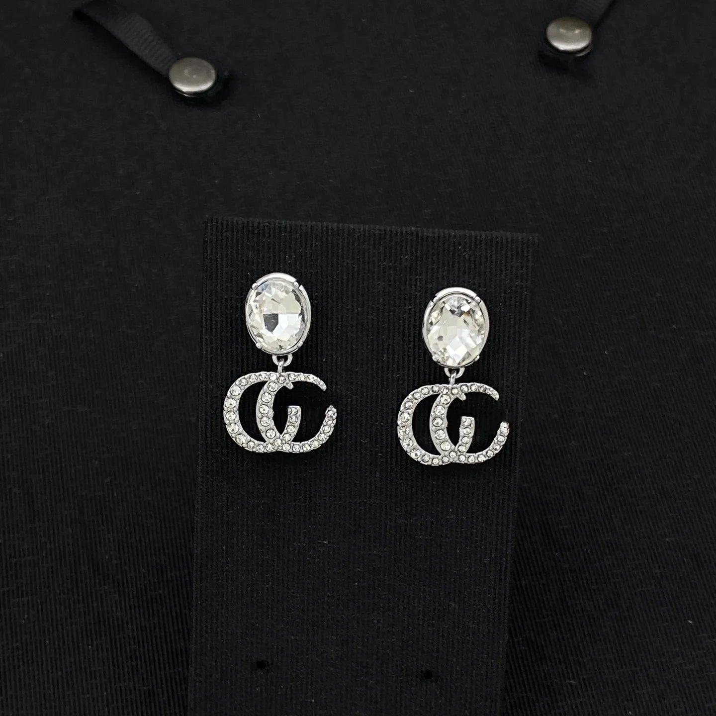 Fashionable Moissanite Stud Earrings In Silver For Women