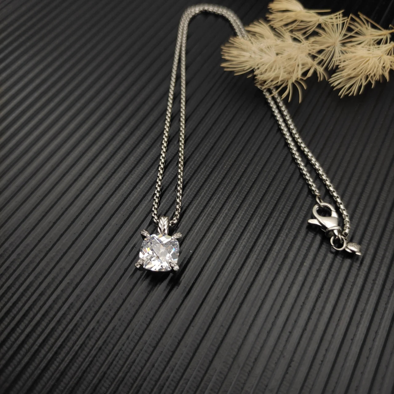 Diamond Cross Necklace Unisex Pendant Zircon Stone