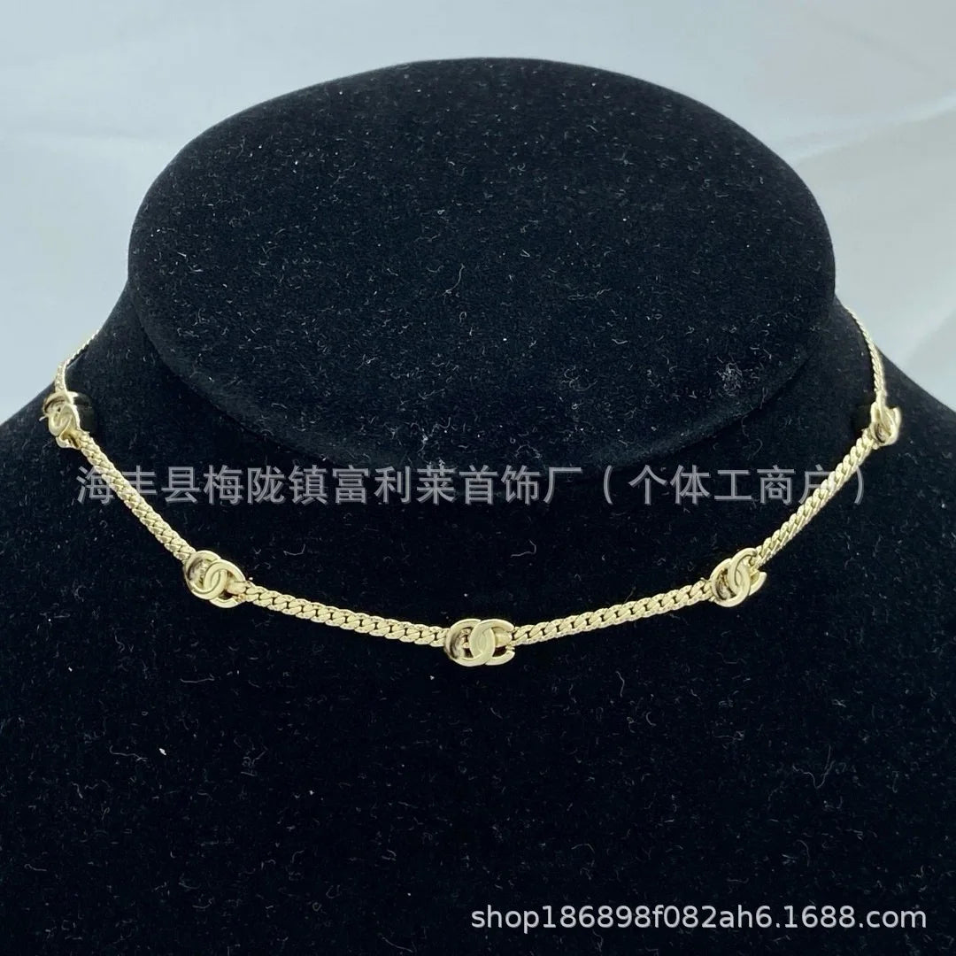 NONECN Pearl Necklace Diamond Encrusted Zircon Choker Chain