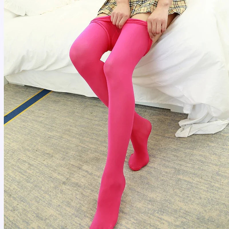 KODKIEDN Women Pantyhose Lolita Stockings Gothic Fashion Lingerie Tights