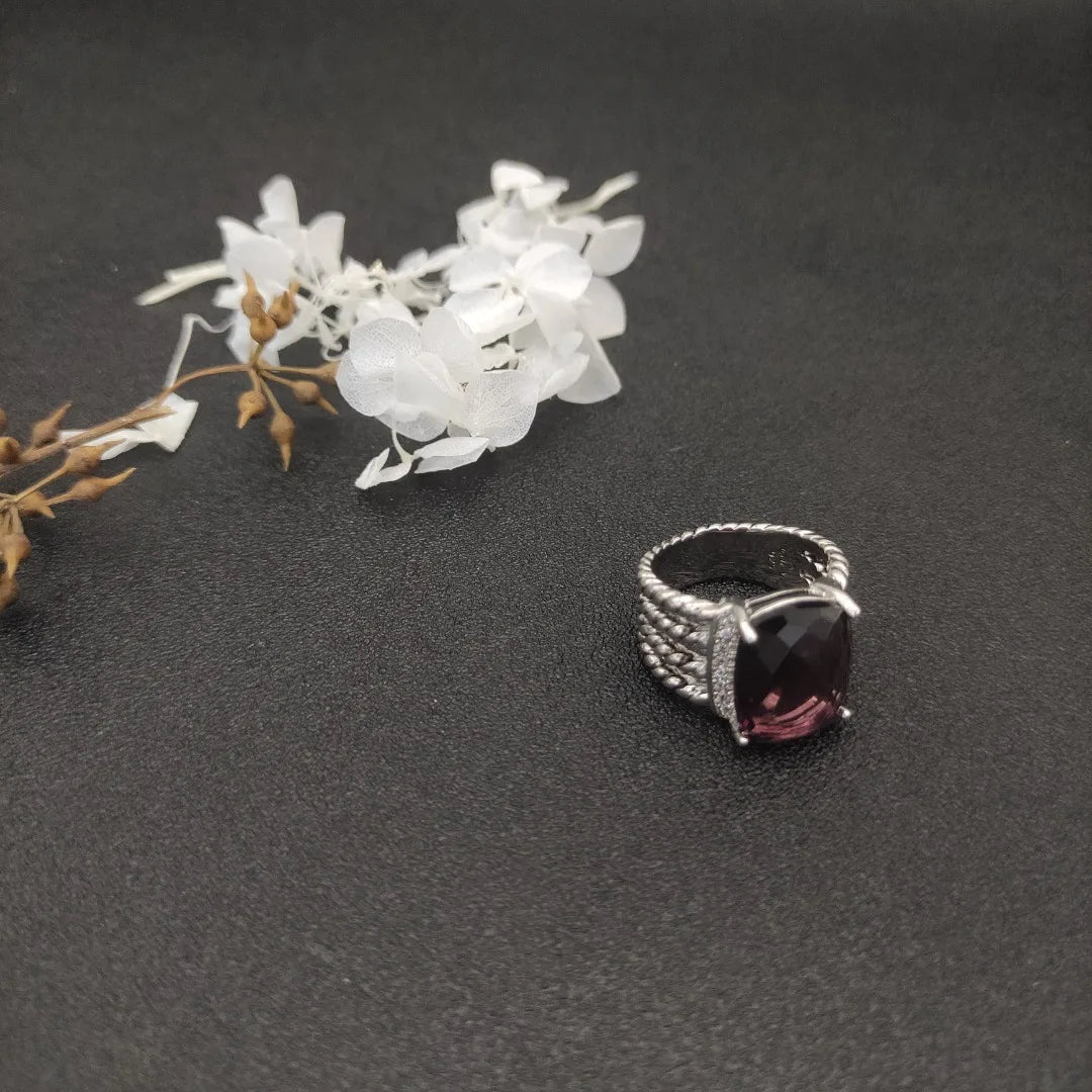Unisex Zircon Geometric Ring Jewelry Gift For Any Occasion