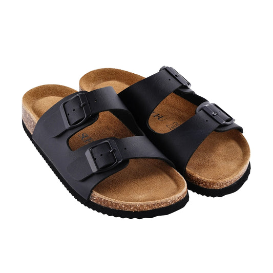 Leather Cork Flip Flops For Women Casual Beach Sandals