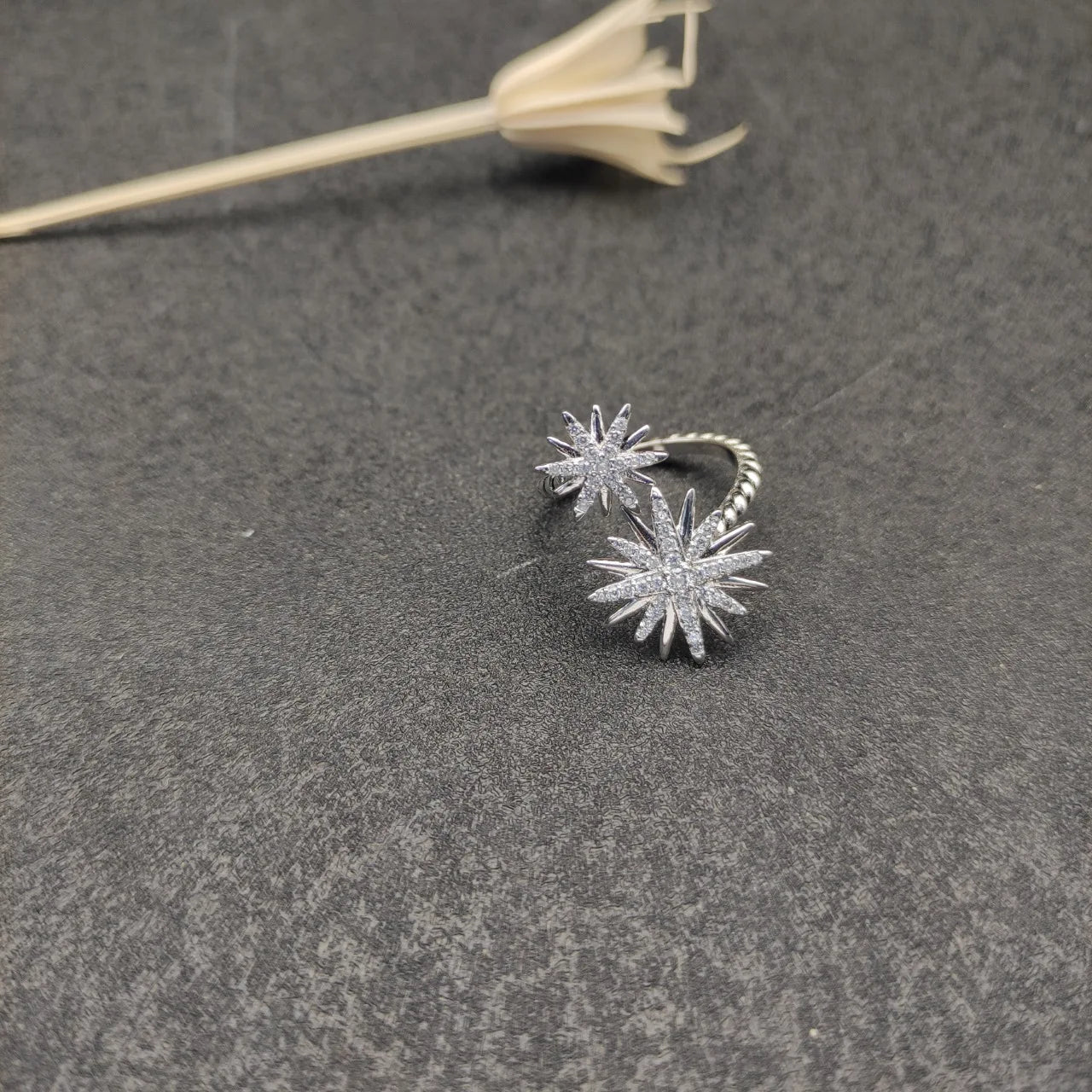 Unisex Zircon Geometric Ring Jewelry Gift For Any Occasion
