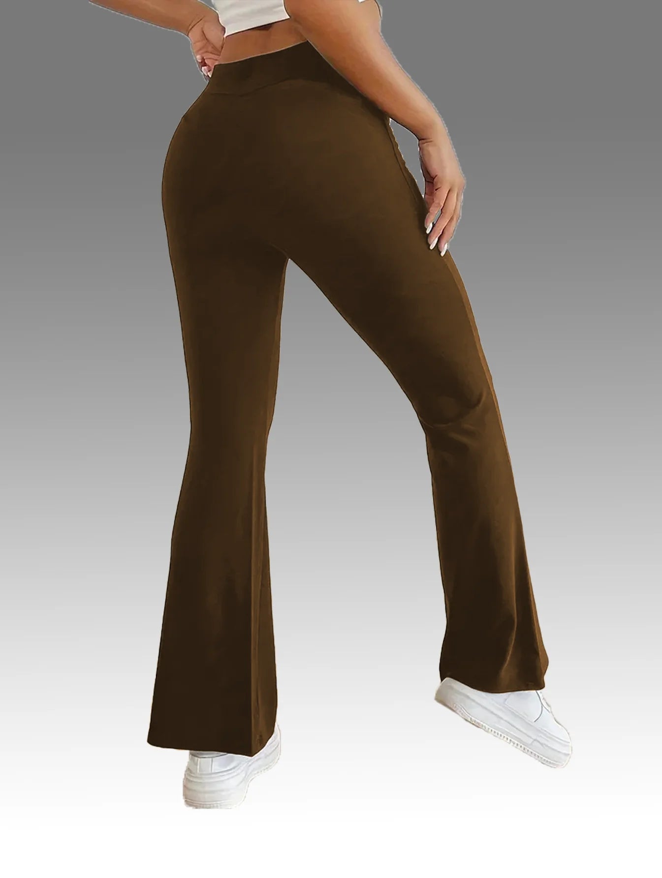 3-Piece Flared Yoga Pants Set for Women With Hip Lift