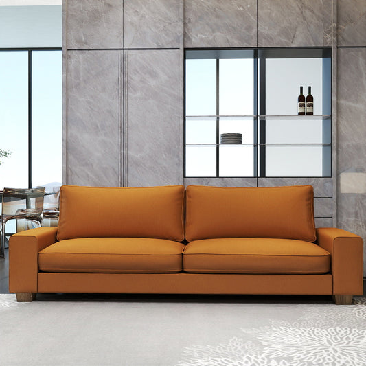 Liomindar Luxuriously-Designed Modern Faux Leather Sofa Loveseat Sleeper Couch Easy-Clean