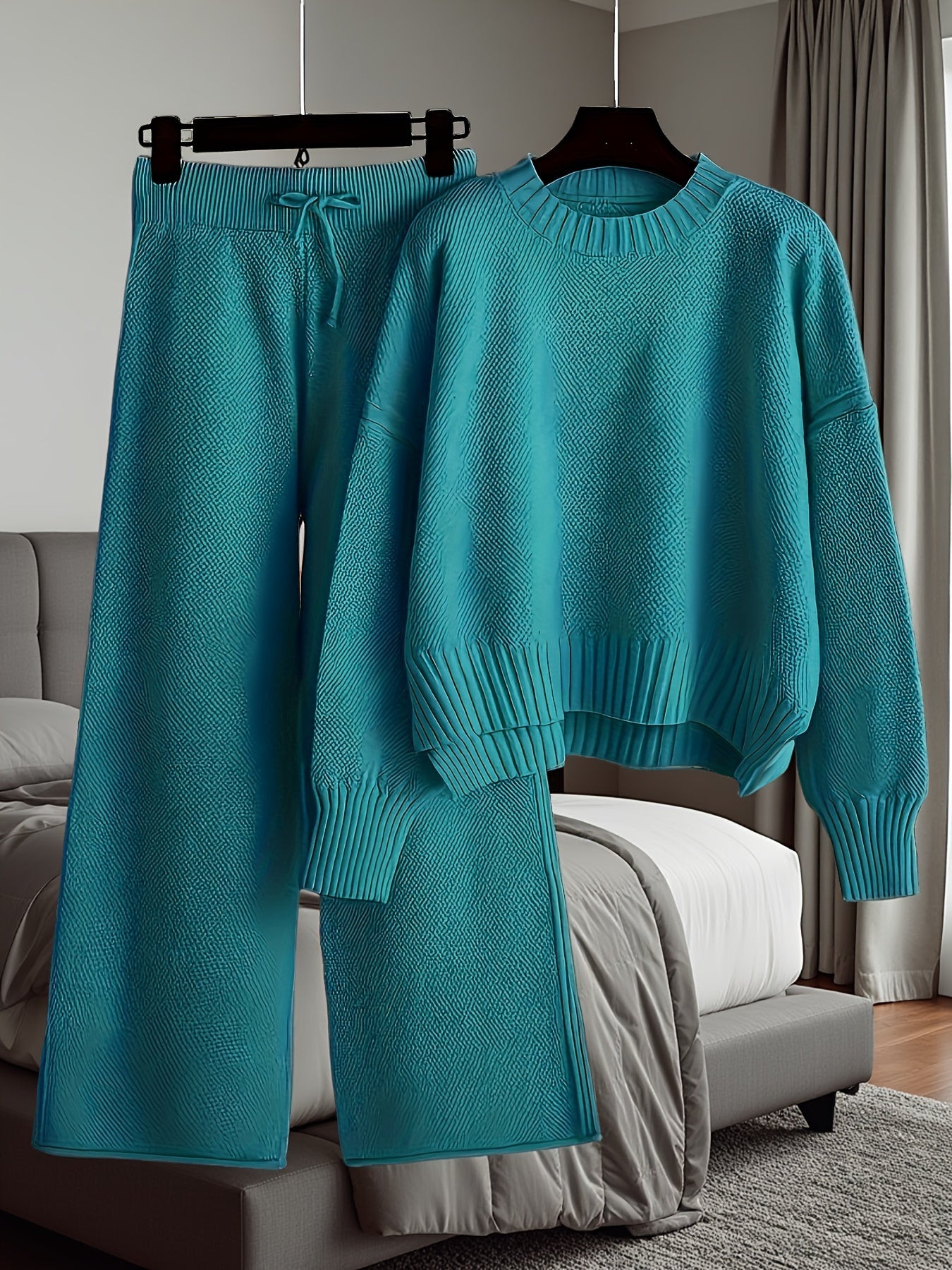 YVG Two-Piece Sweater Set Pullover And Pants Autumn Winter