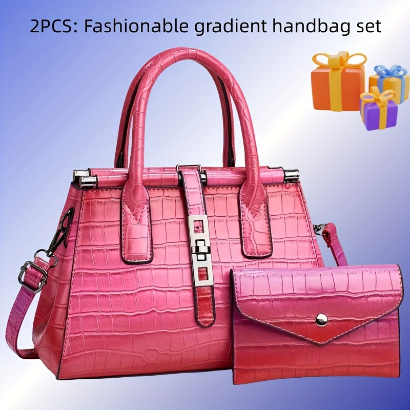 PU Leather Stone Embossed Crossbody Shoulder Bag For Women