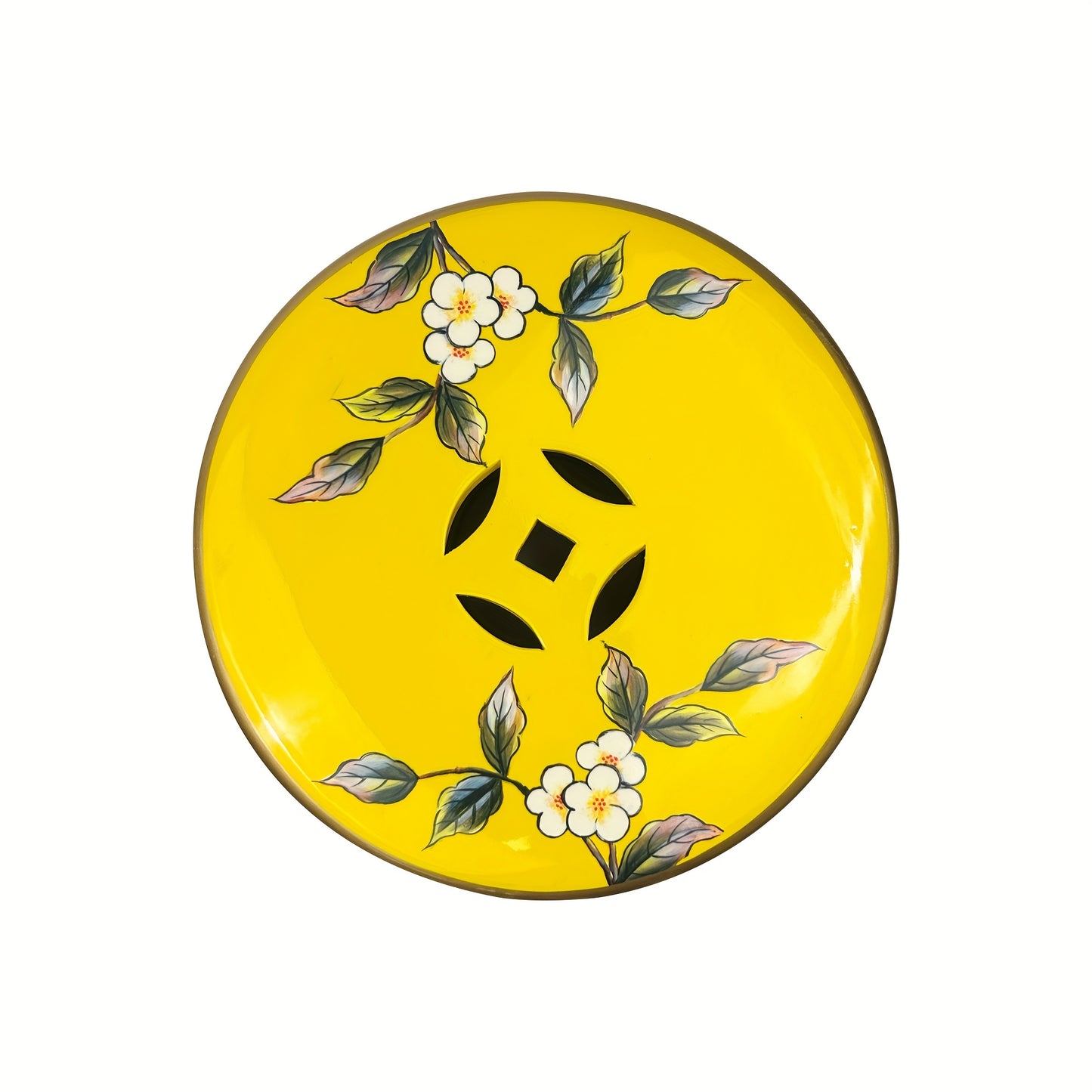 Ceramic Drum Stool Asian Classical Style Ornate Bird Blossom