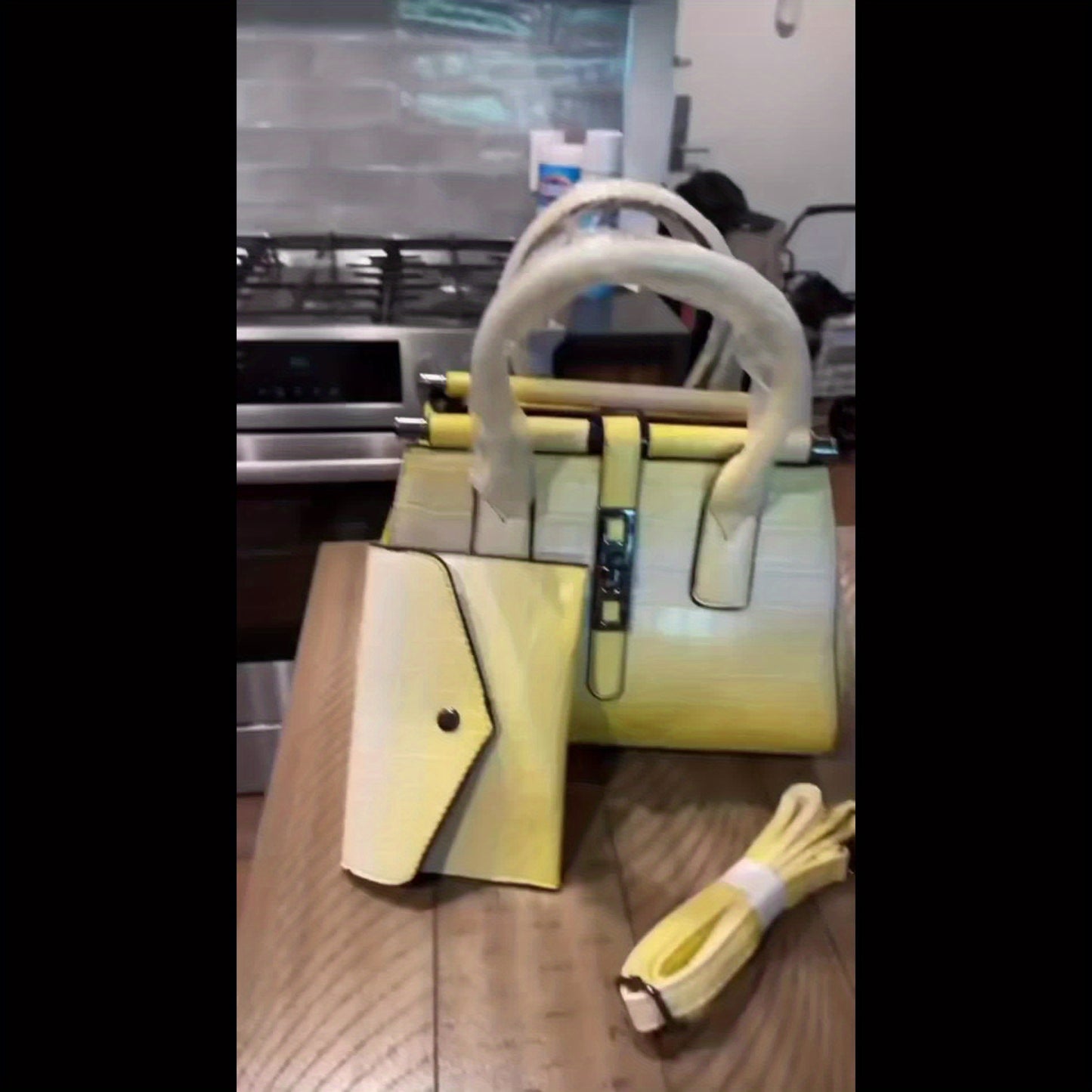 PU Leather Stone Embossed Crossbody Shoulder Bag For Women