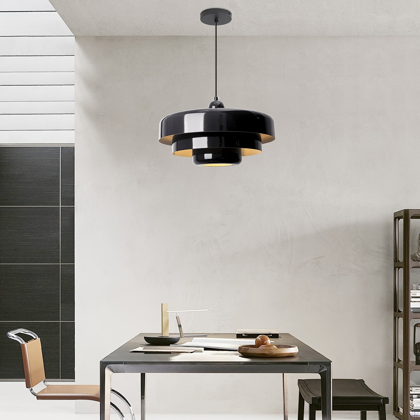 Mid Century Modern Pendant Light For Kitchen Island Metal Shade