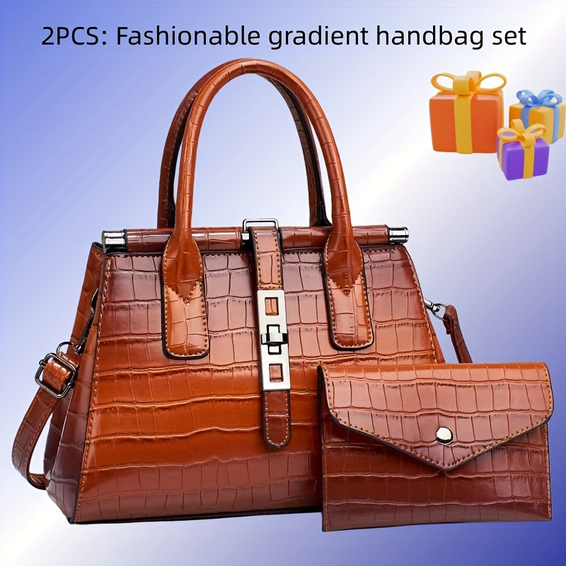 PU Leather Stone Embossed Crossbody Shoulder Bag For Women