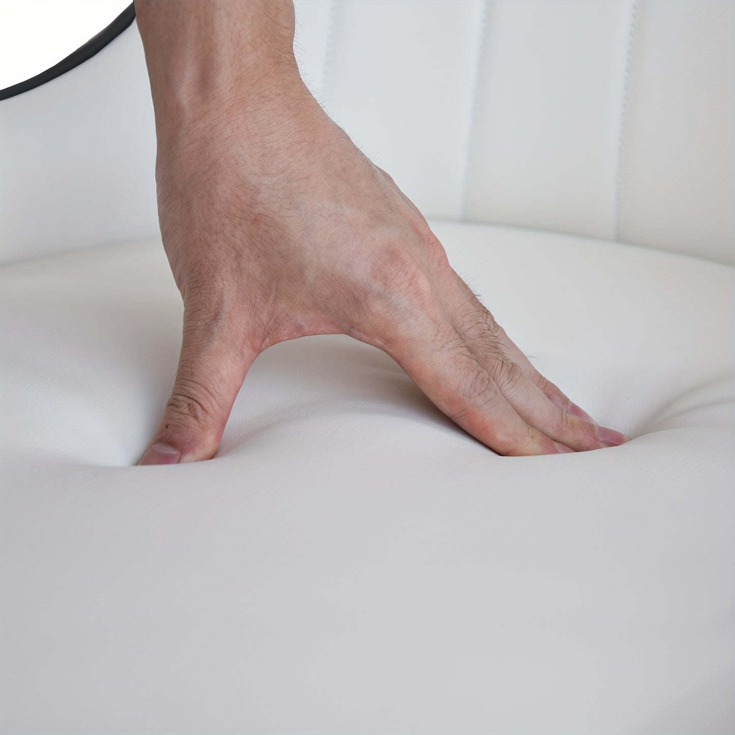 Upholstered Faux Leather Dining Chairs Set of 2 with Golden Metal Frame and Backrest for Living Room and Dining Room