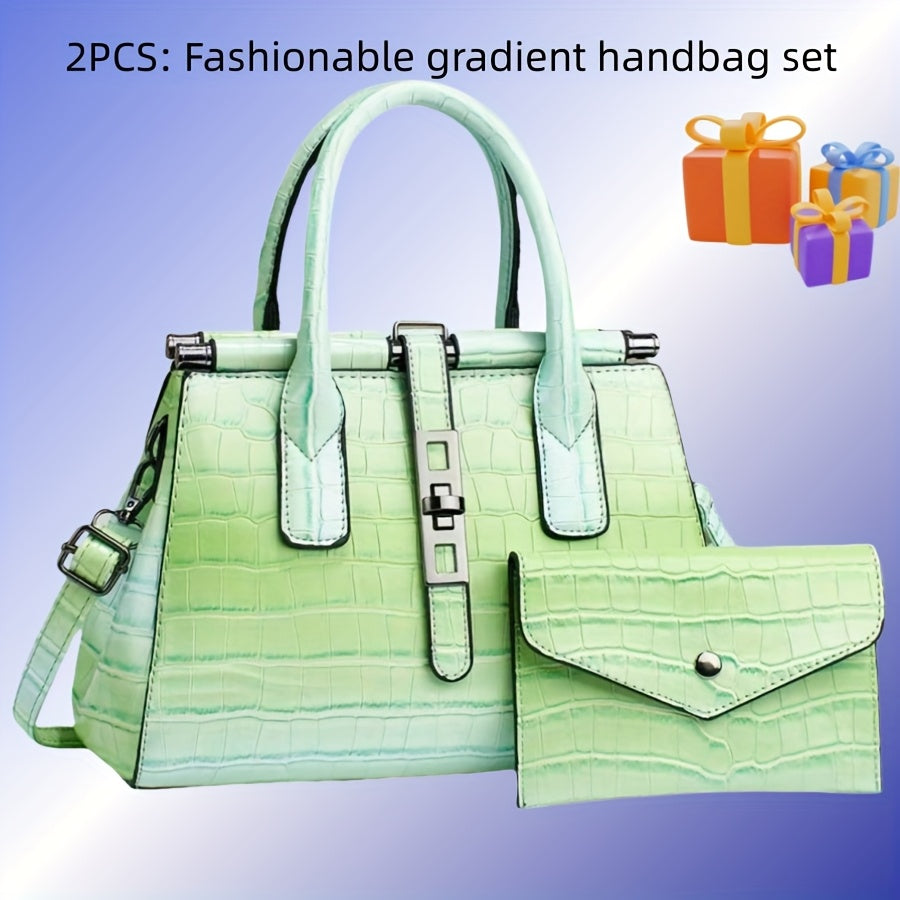 PU Leather Stone Embossed Crossbody Shoulder Bag For Women