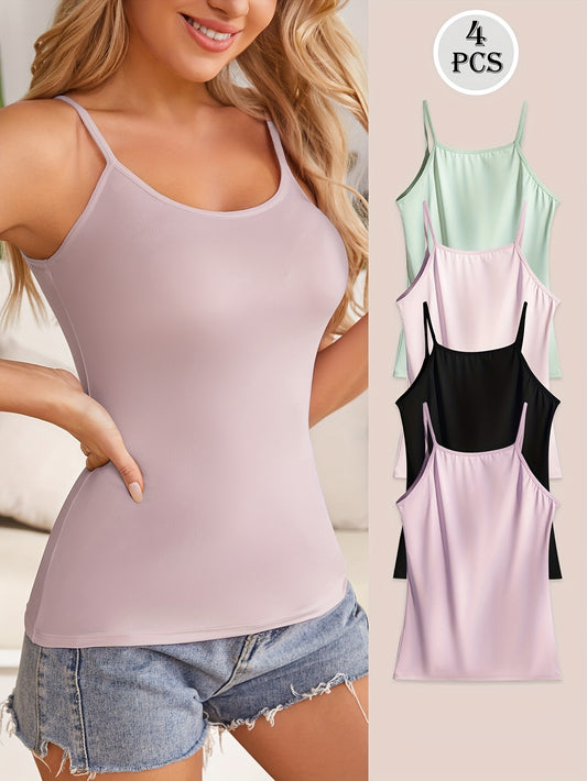 Seamless Women's Cami Tops Lightweight Tank Tops for Layering Essentials