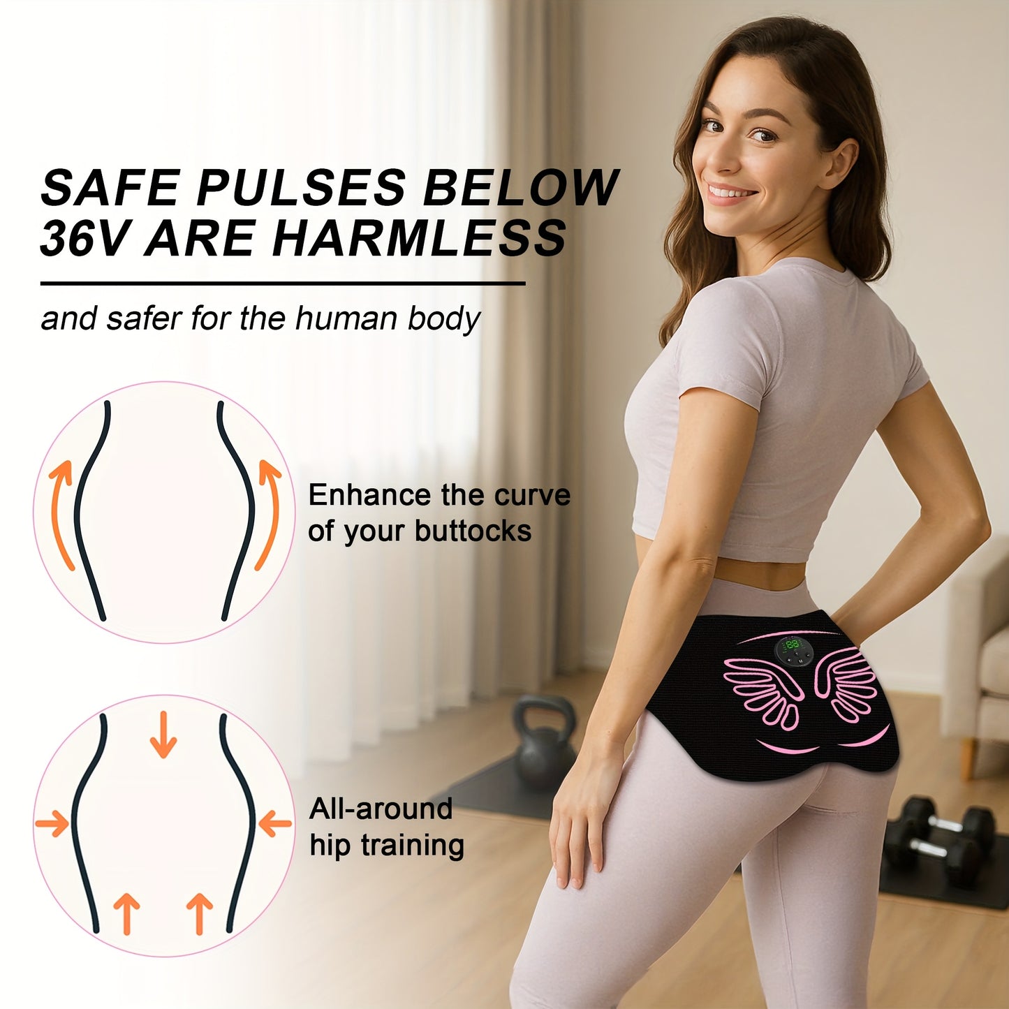 CESLIFF EMS Hip Trainer For Buttocks And Glutes Massage Muscle Stimulation For Men And Women